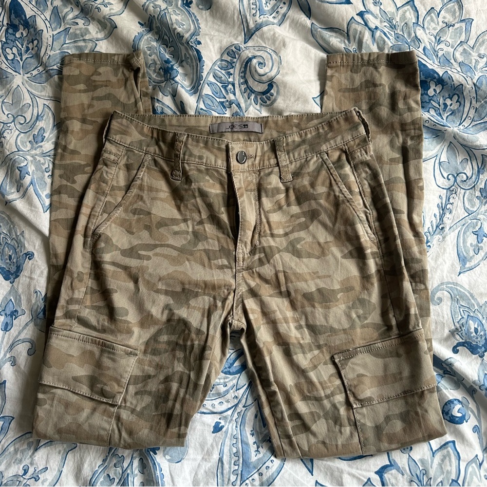 designer camo cargo jeans
